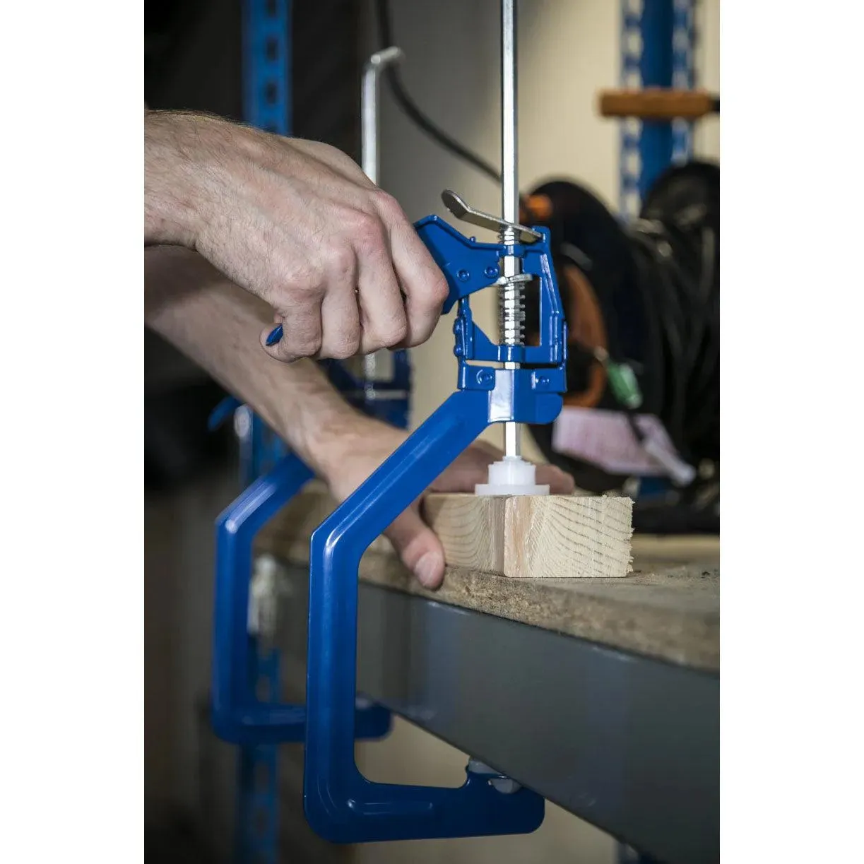2pc One Handed 6" Ratchet Clamp Quick Release Includes Non Marking Covers
