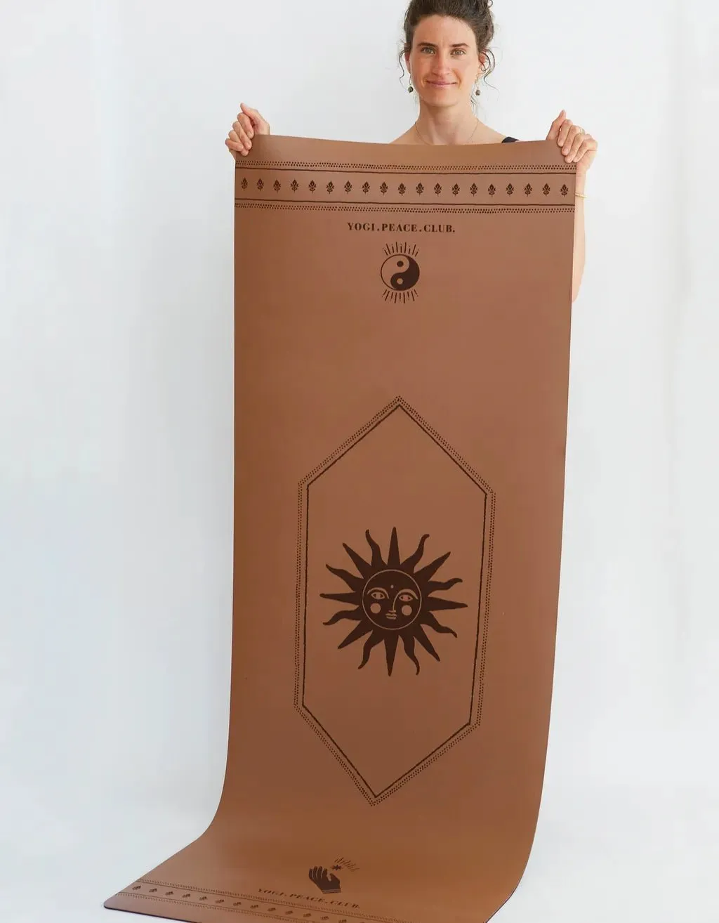 5 mm Deluxe Spice Yoga Mat   Strap