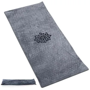 Activate Yo Hot Yoga Mat Towel - Yoga Mat Non Slip w/Honeycomb Design | Easy to Carry Hot Yoga Towel | Perfectly Sized Non Slip Yoga Mat 73” x 26” | Soft & Durable Hot Yoga Towels