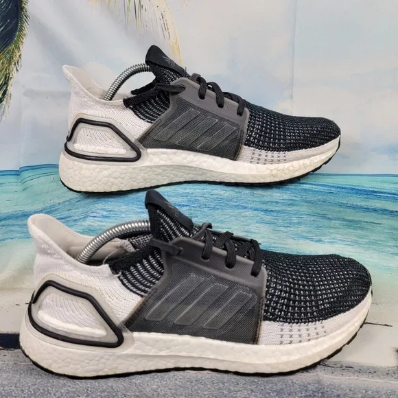 Adidas UltraBoost 19 Oreo White Black Running Shoes - Womens 8.5