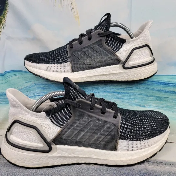 Adidas UltraBoost 19 Oreo White Black Running Shoes - Womens 8.5