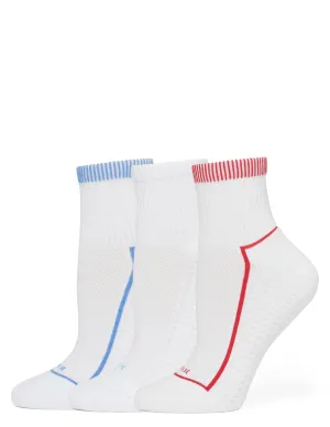 Air Cushion Mini Crew Top Socks 3 Pair Pack