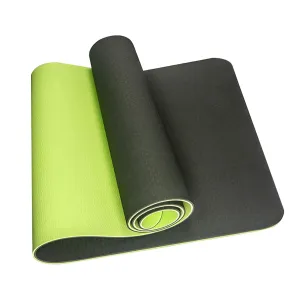 ALYV 6mm TPE Thick Yoga Mat ,Non-Skid Dual Surface, Eco-Friendly , for Women, Men, Kids. Perfect for Pilates, Yoga, Floor Workouts(Green)