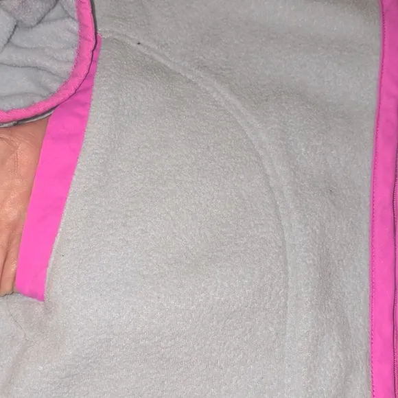 Anthropologie Daily Practice Stellar blue pink zip up fleece 1X