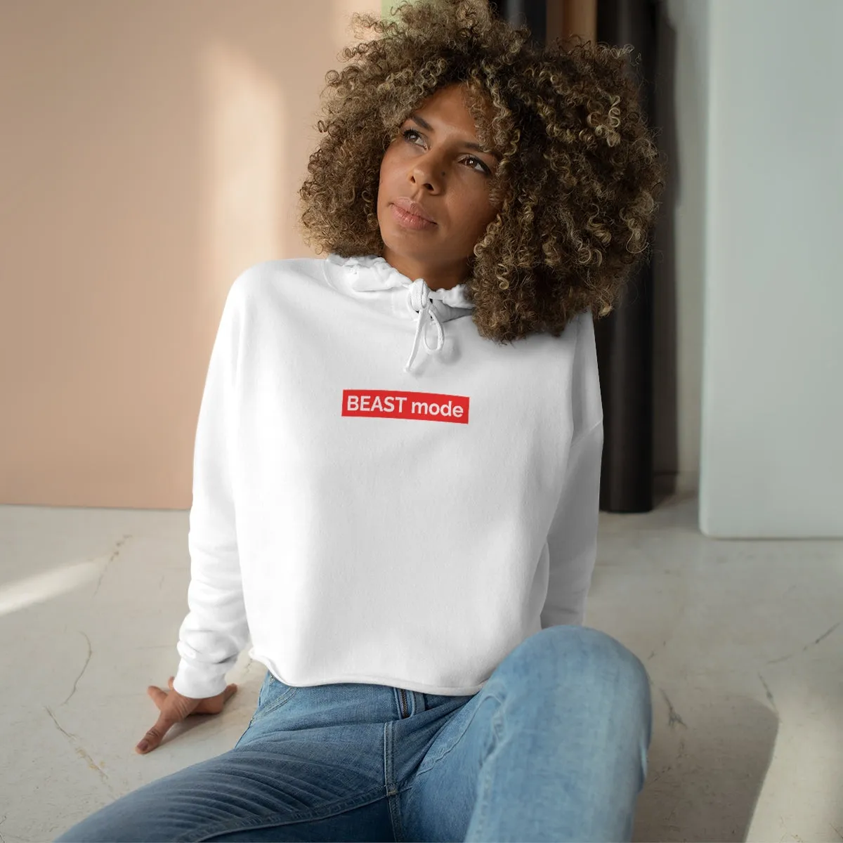 BEAST MODE CROP HOODIE
