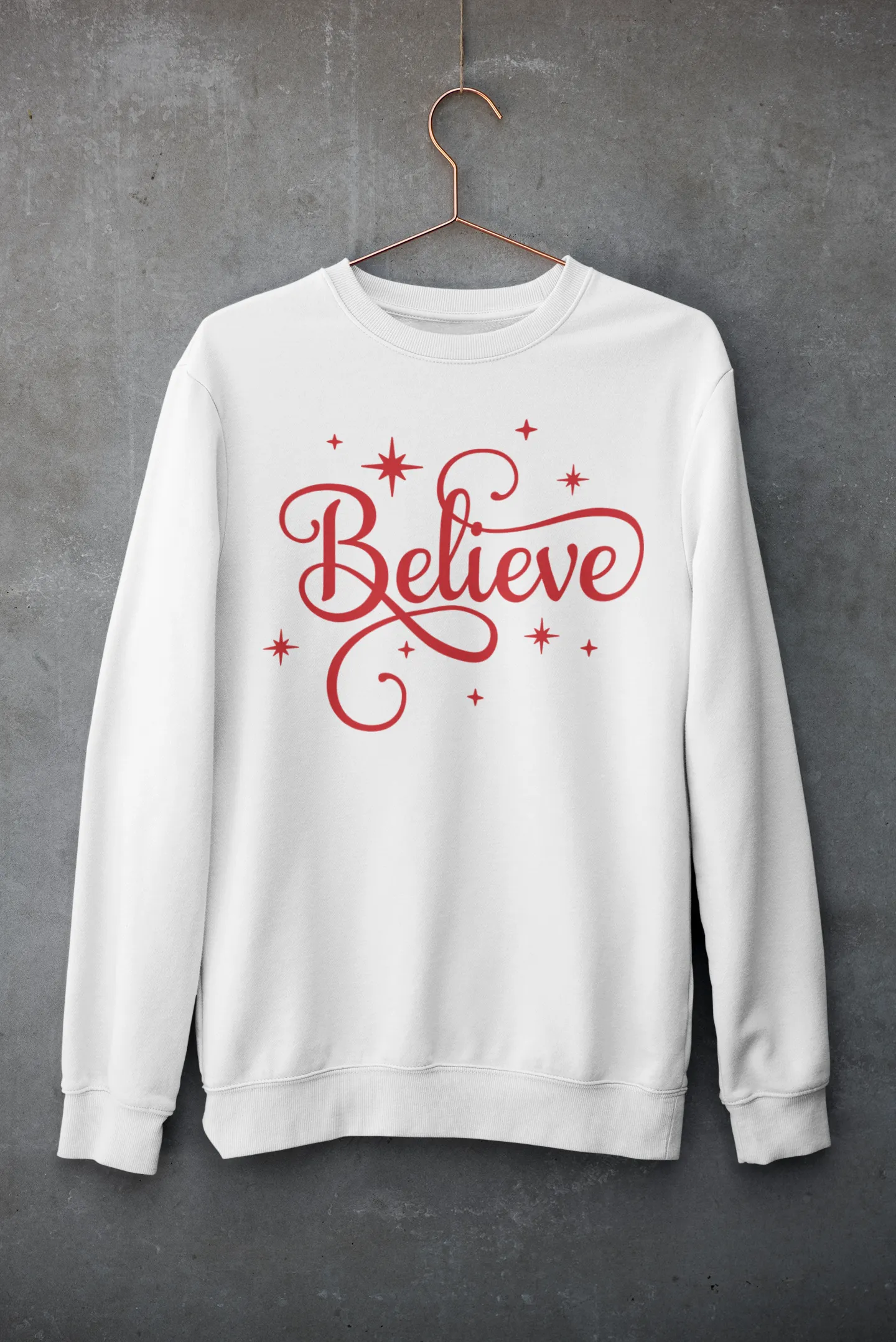 BELIEVE CREWNECK SWEATSHIRT