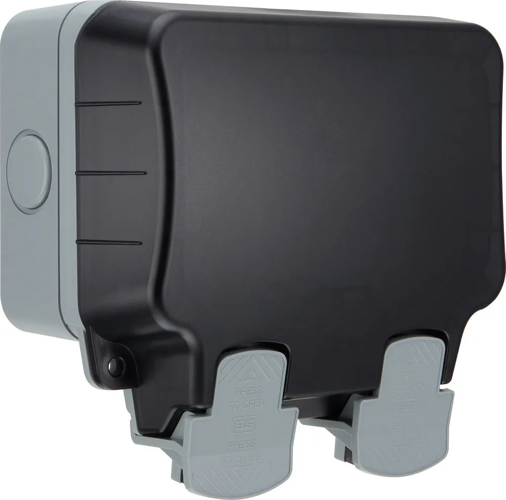 BG WP22ARCD-02 Weatherproof Nexus Storm 13A 2G Type A RCD Switched Socket (Latching)