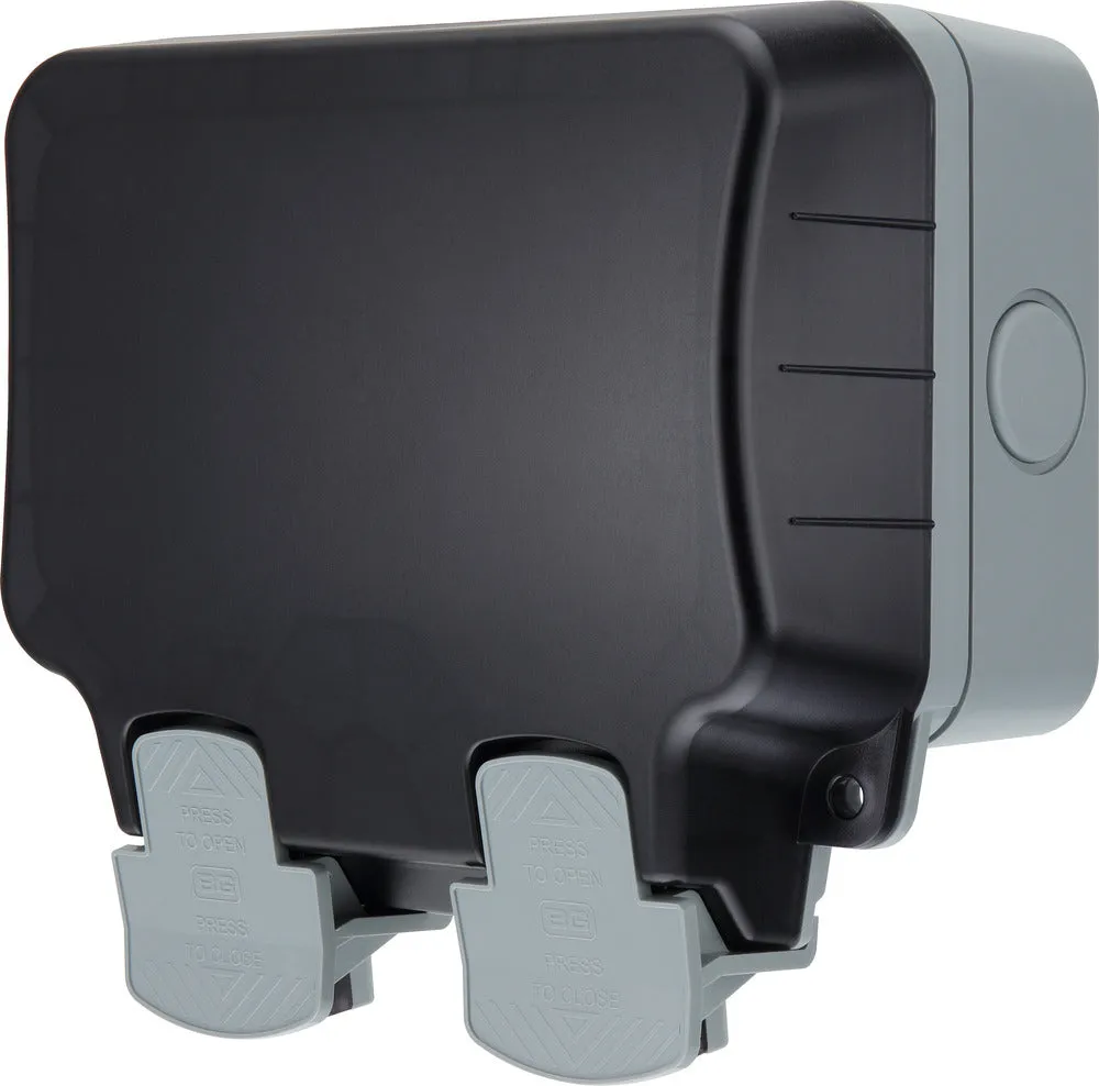 BG WP22ARCD-02 Weatherproof Nexus Storm 13A 2G Type A RCD Switched Socket (Latching)