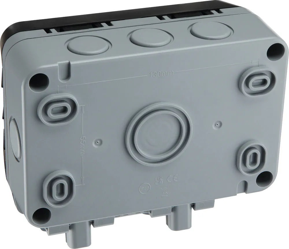 BG WP22ARCD-02 Weatherproof Nexus Storm 13A 2G Type A RCD Switched Socket (Latching)