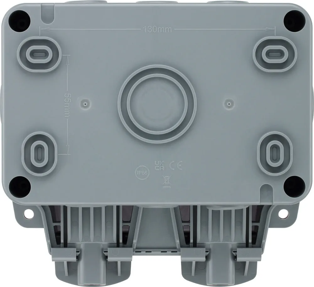BG WP22ARCD-02 Weatherproof Nexus Storm 13A 2G Type A RCD Switched Socket (Latching)