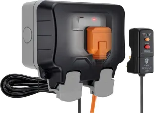 BG WP22KIT/3-02 Weatherproof Nexus Storm 13A 2G Switched Socket  3m Flex & RCD Plug