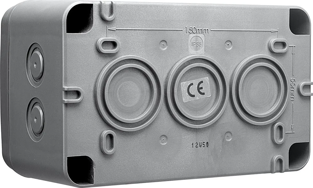 BG WPBJB1 Weatherproof IP55 Junction Box (H100 x W180 x D110 MM)