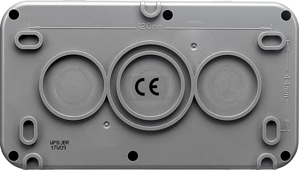 BG WPBJBR Weatherproof IP55 Rectangular Junction Box