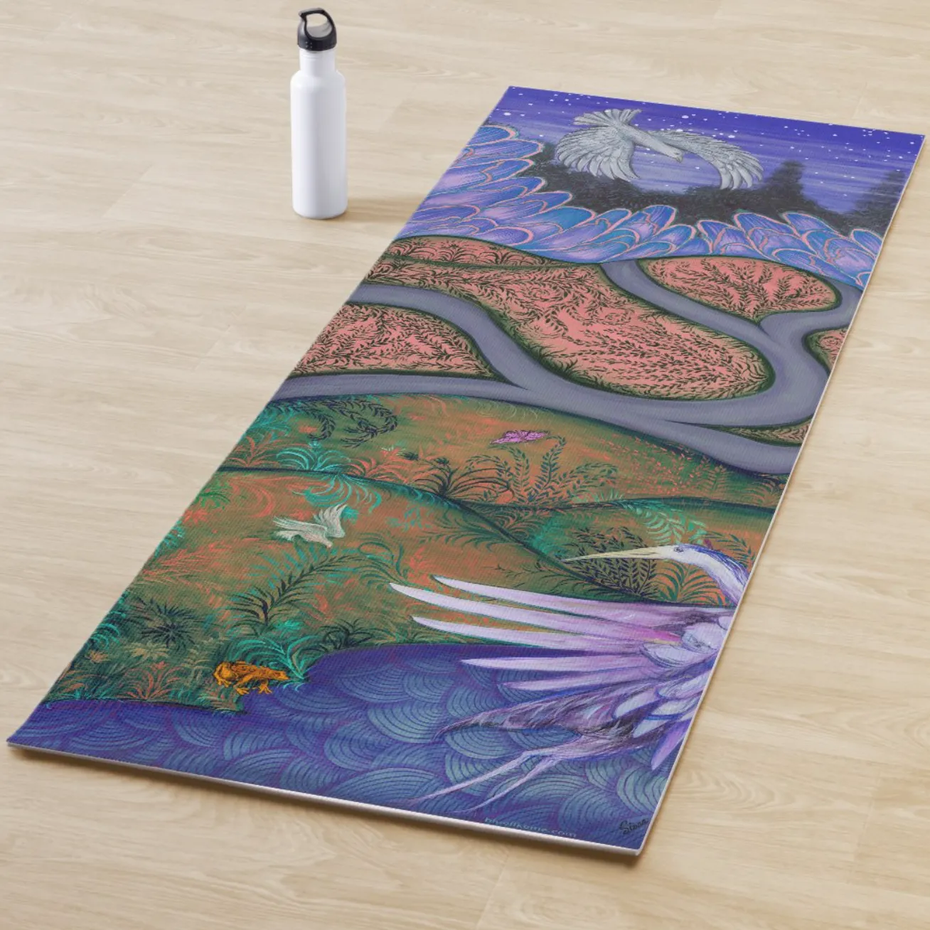 Blue Night Yoga Mat