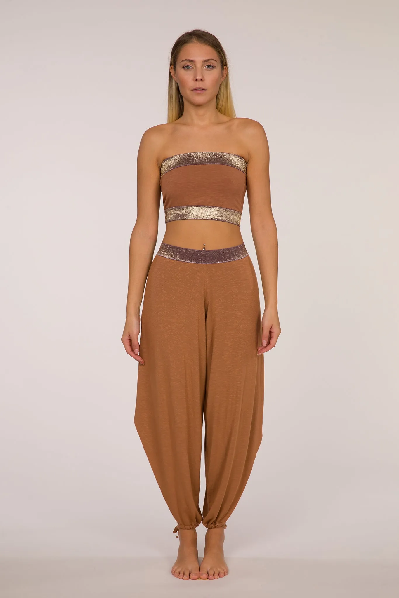 Boho Harem Pants - Bronze
