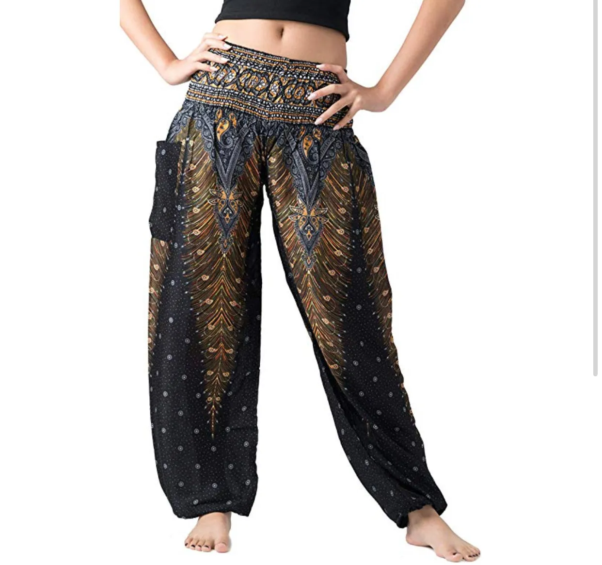 Boho yoga pants