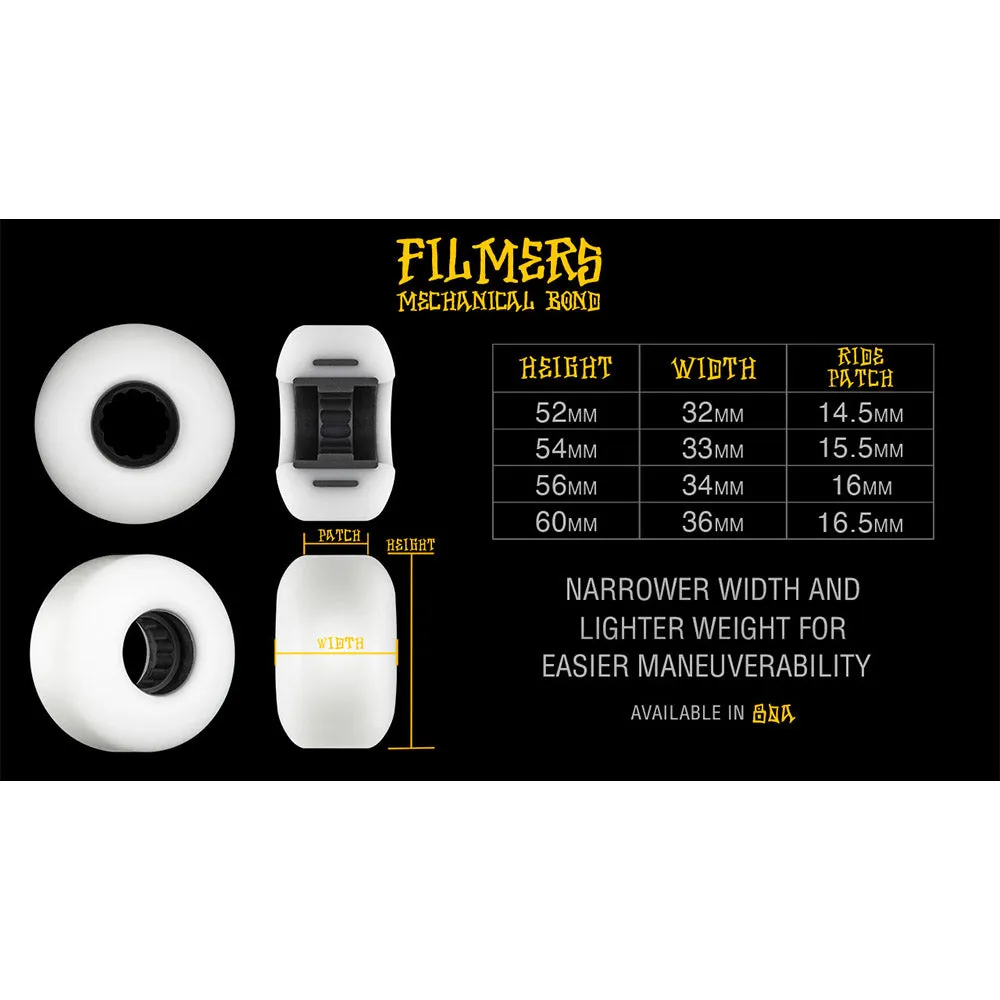 Bones - Filmers 54MM 80A ATF Skateboard Wheels