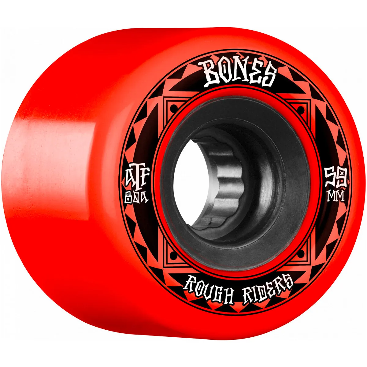 Bones - Rough Riders Runners Red 59MM 80A ATF Skateboard Wheels