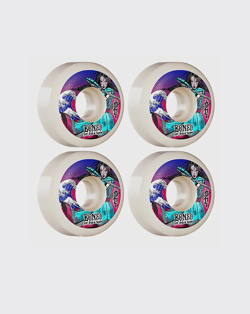 Bones SPF Brown Warrior Sidecut 84B 56mm Wheel - Multi