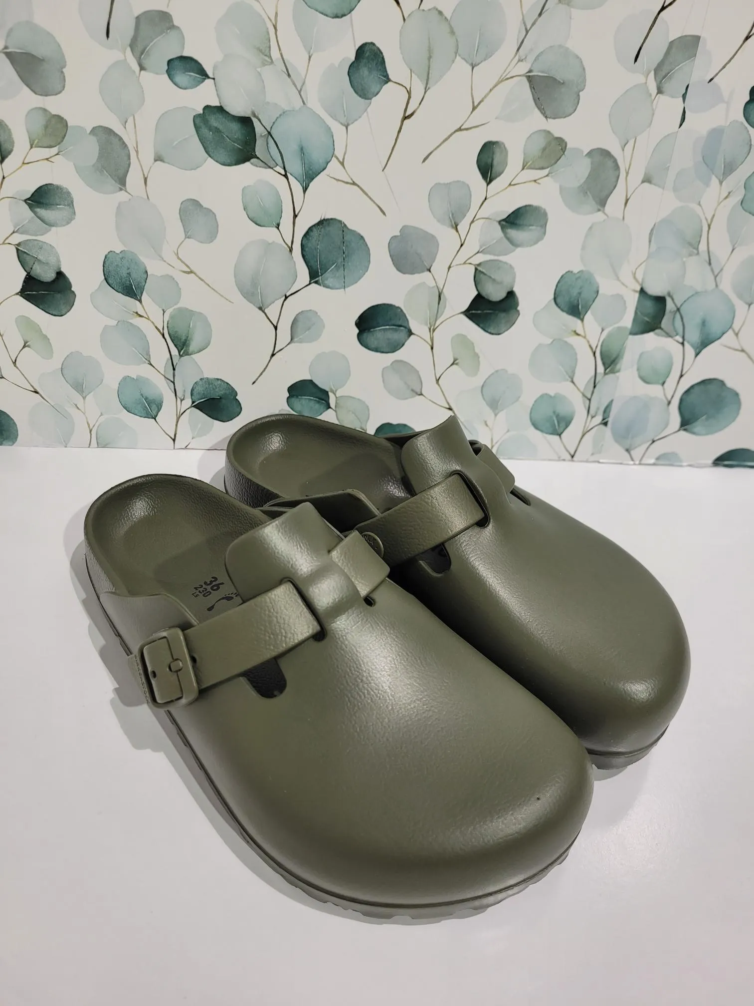 Boston EVA Khaki Narrow by Birkenstock
