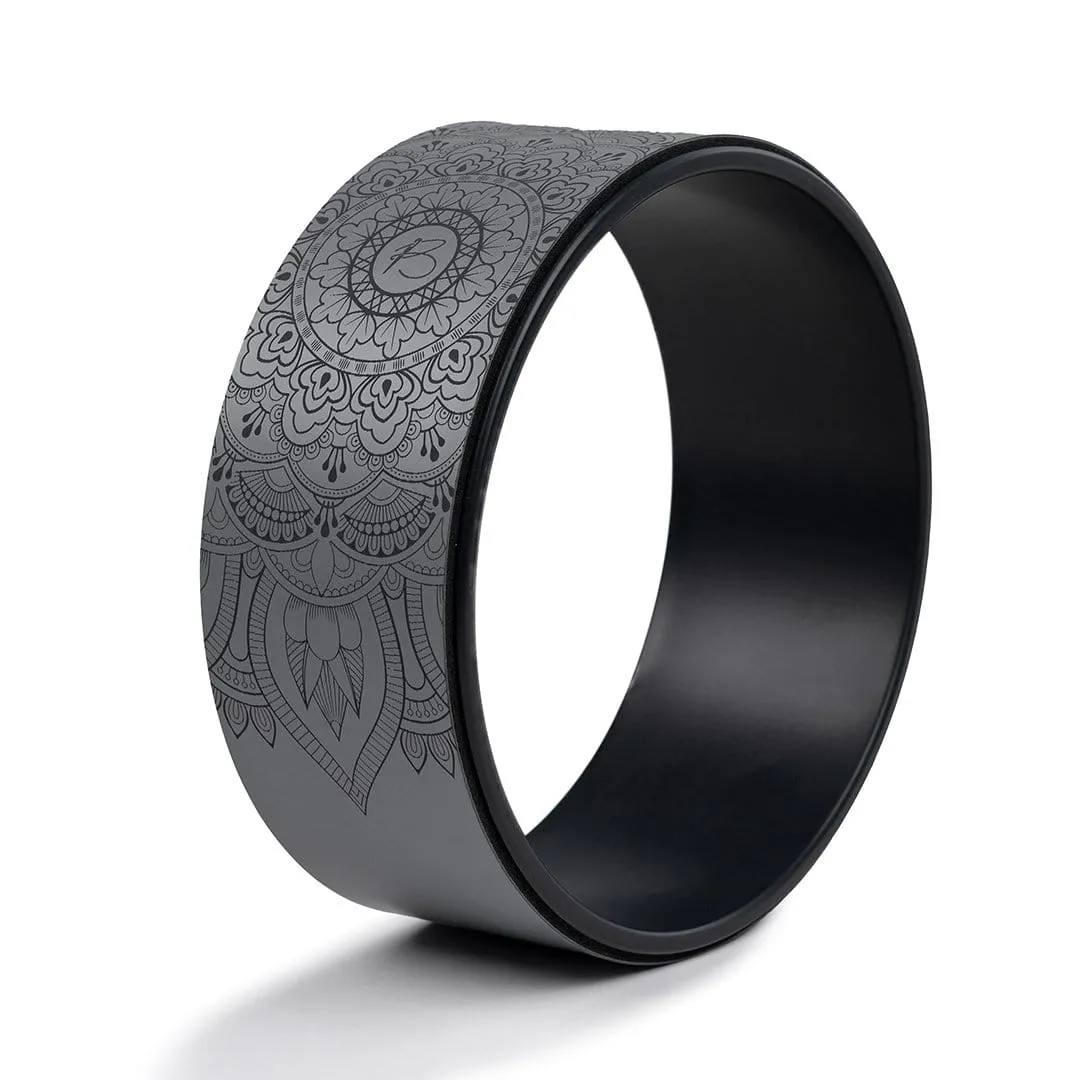 botthms Grey PU Yoga Wheel