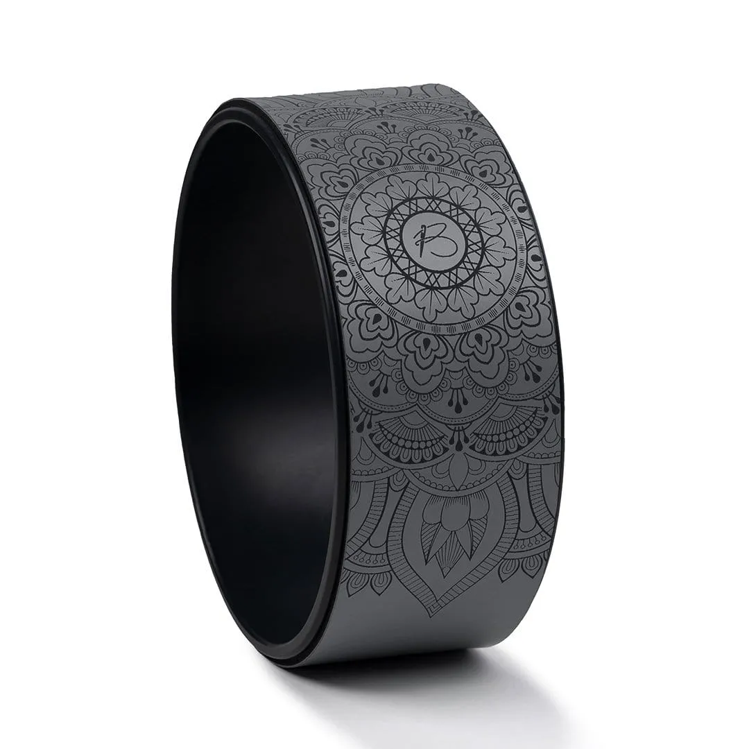 botthms Grey PU Yoga Wheel