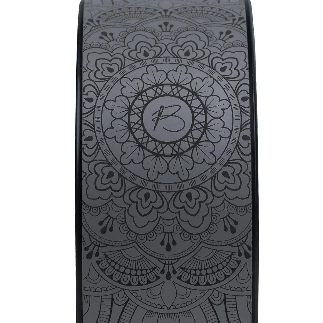 botthms Grey PU Yoga Wheel