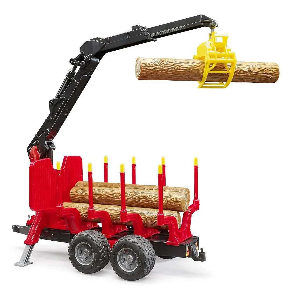 Bruder Forestry Trailer with Loading Crane & Grab
