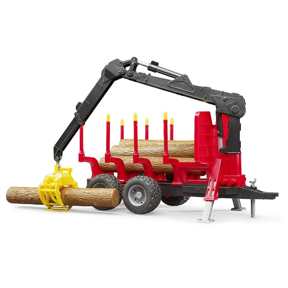Bruder Forestry Trailer with Loading Crane & Grab