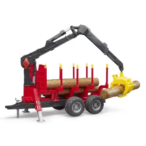Bruder Forestry Trailer with Loading Crane & Grab