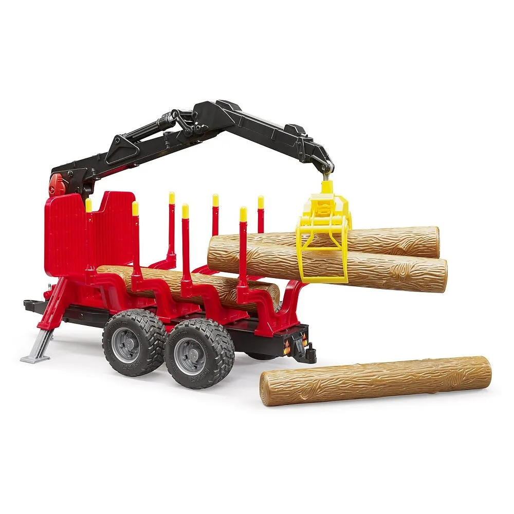 Bruder Forestry Trailer with Loading Crane & Grab