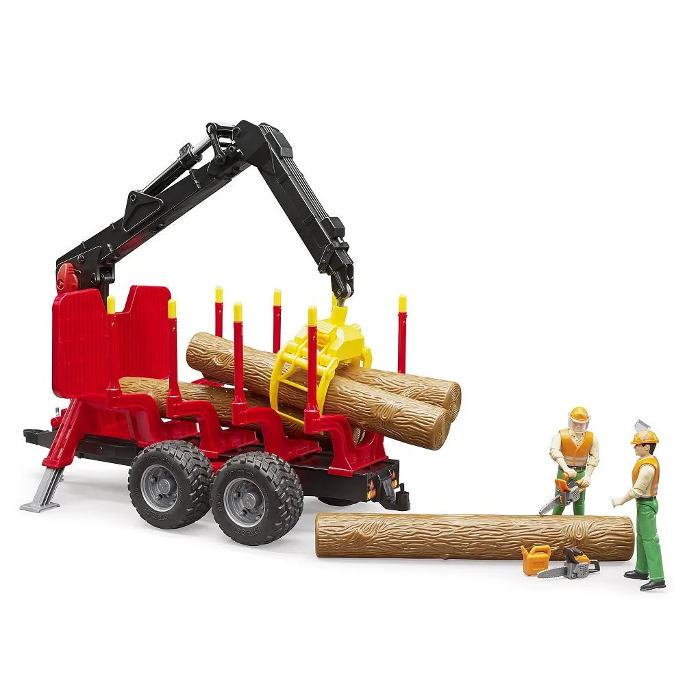 Bruder Forestry Trailer with Loading Crane & Grab