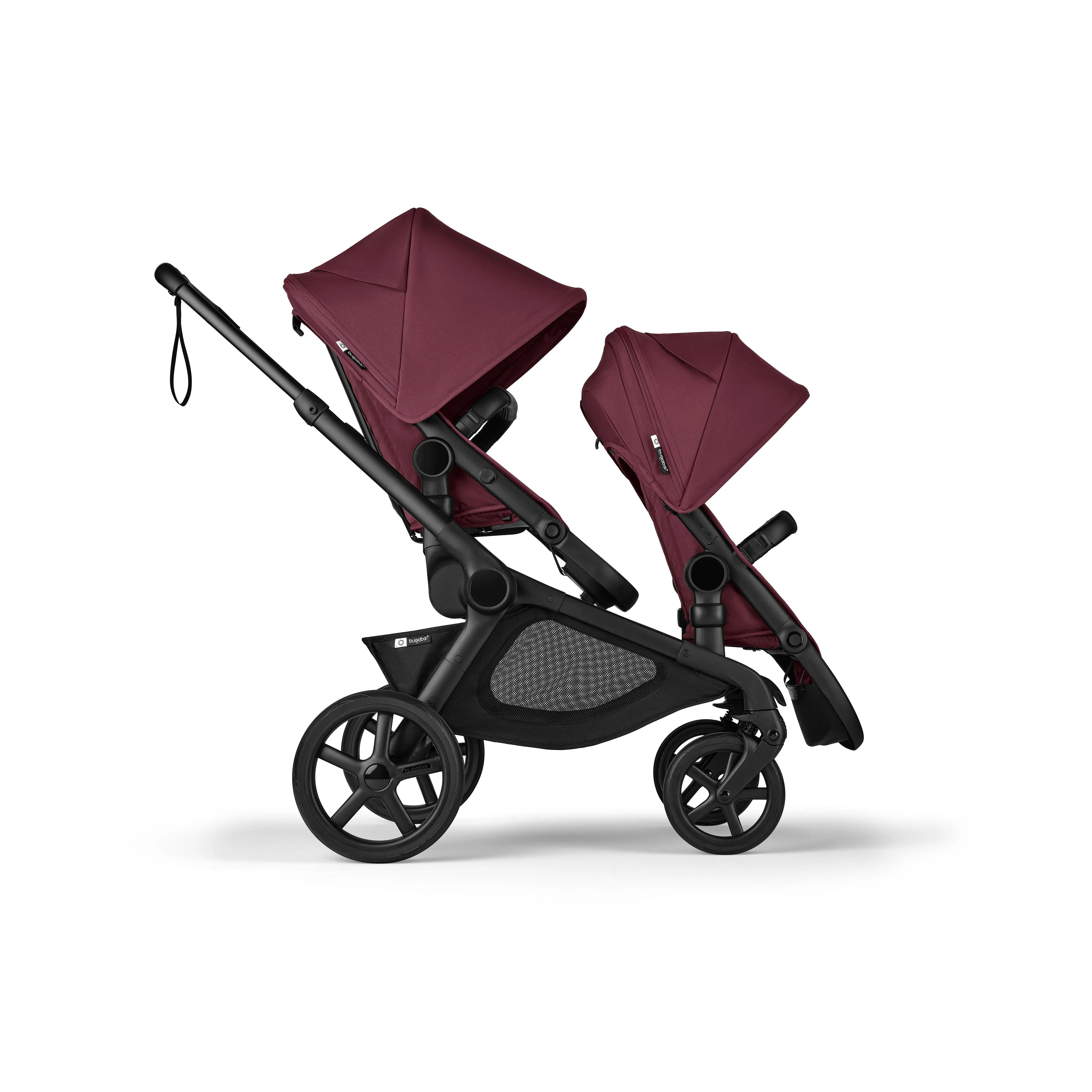 Bugaboo Kangaroo Sibling Seat - Black/Dark Cherry