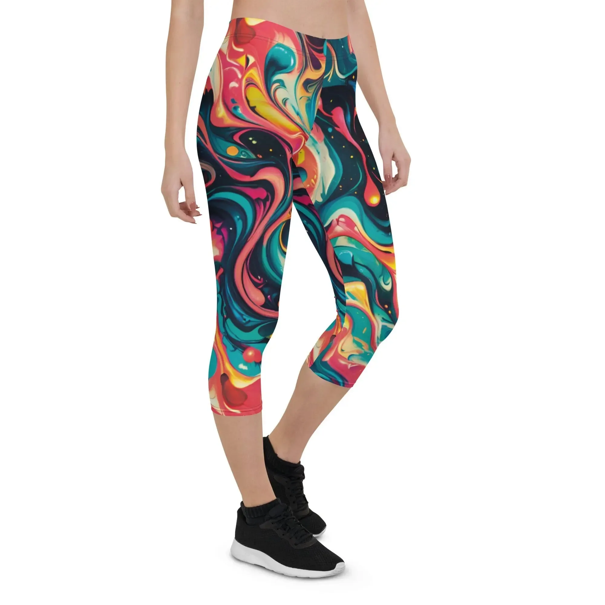 Capri Leggings - Celestial Splash