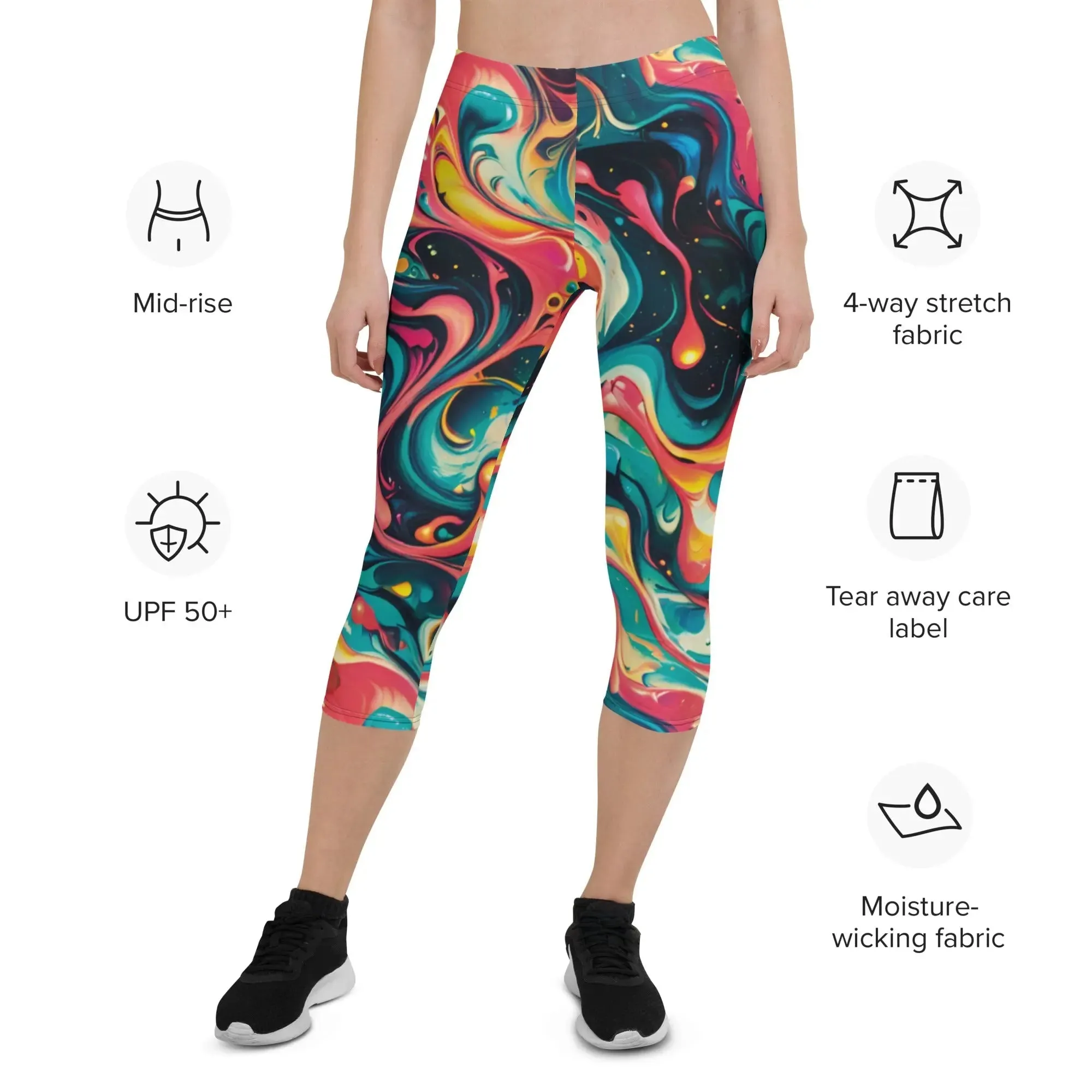 Capri Leggings - Celestial Splash