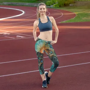 Capri Leggings - Chthonic Echoes