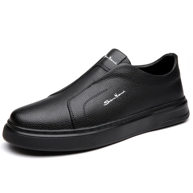 Casual And Comfortable Breathable Non-slip Trendy Soft Bottom Rubber Round Toe Flat Heel Slip-on Shoes