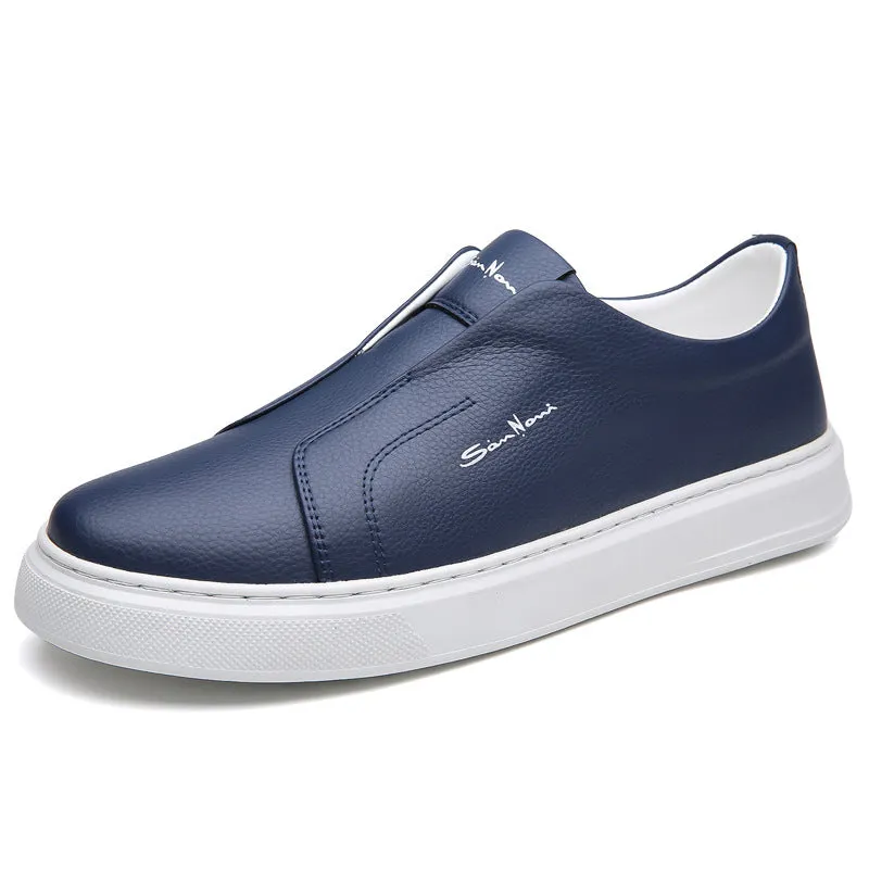 Casual And Comfortable Breathable Non-slip Trendy Soft Bottom Rubber Round Toe Flat Heel Slip-on Shoes