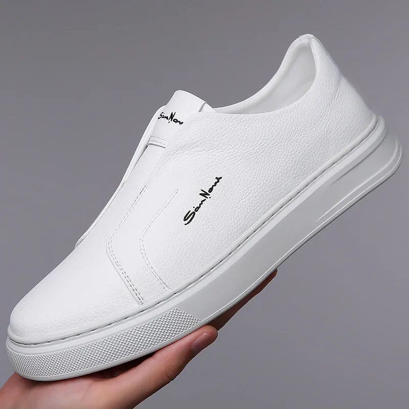Casual And Comfortable Breathable Non-slip Trendy Soft Bottom Rubber Round Toe Flat Heel Slip-on Shoes