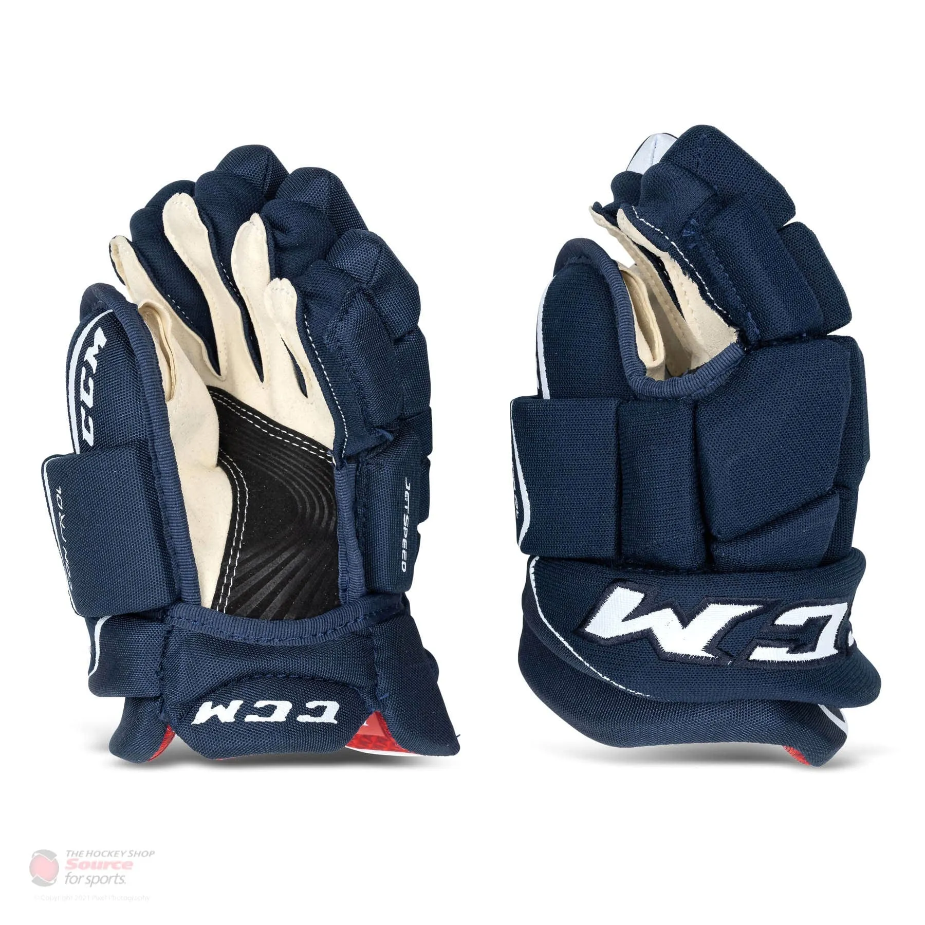 CCM Jetspeed Control Junior Hockey Gloves - (2021)