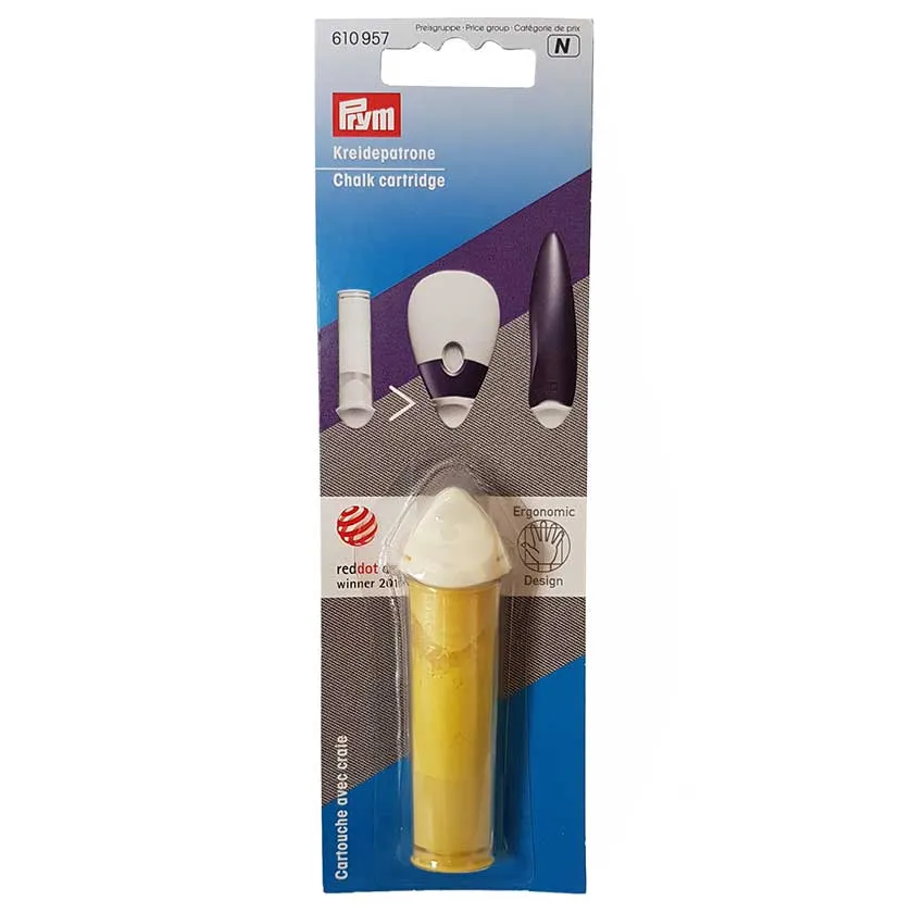 Chalk cartridges for Prym Chalk Wheel Mouse - Yellow