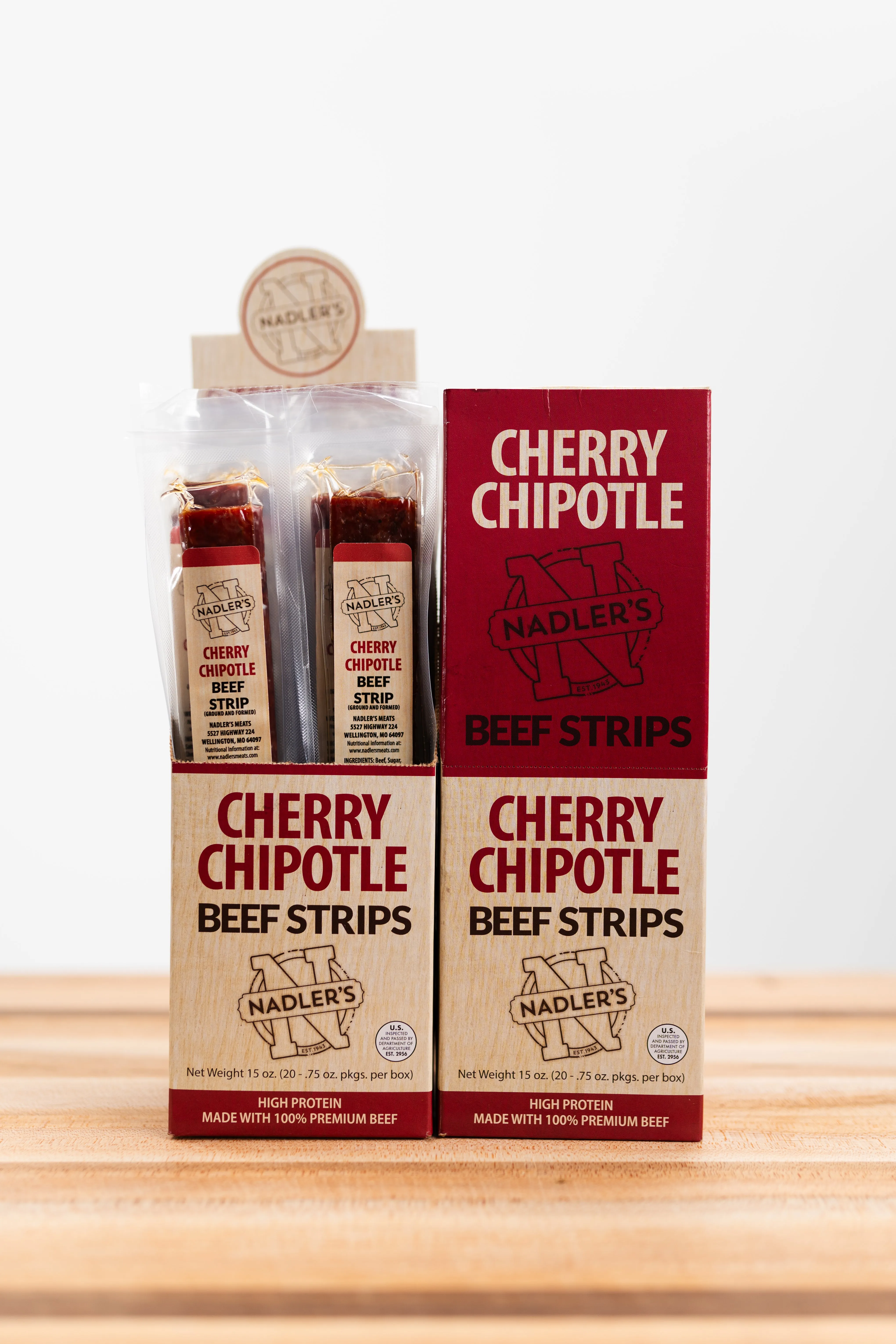 Cherry Chipotle Beef Jerky Strips