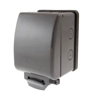 Click OA035AG Weatherproof IP66 1G 13A DP Switched Socket
