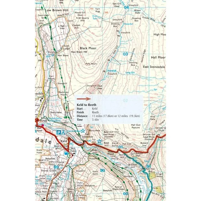Coast to Coast  Walk Topo Route Map Booklet