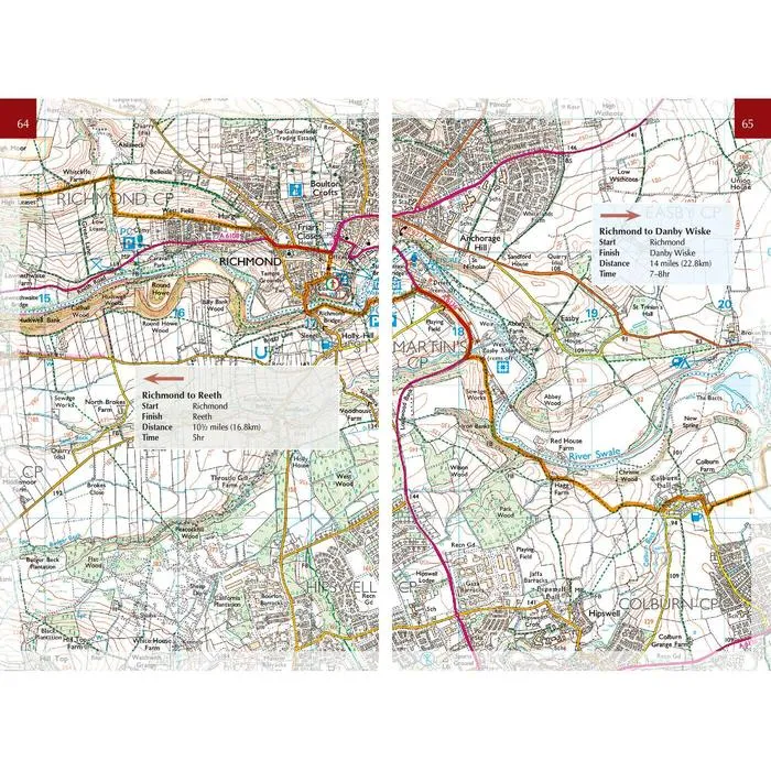 Coast to Coast  Walk Topo Route Map Booklet