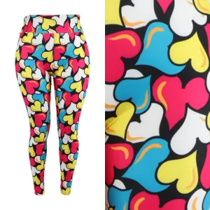 Coloured Hearts Ultimate Leggings