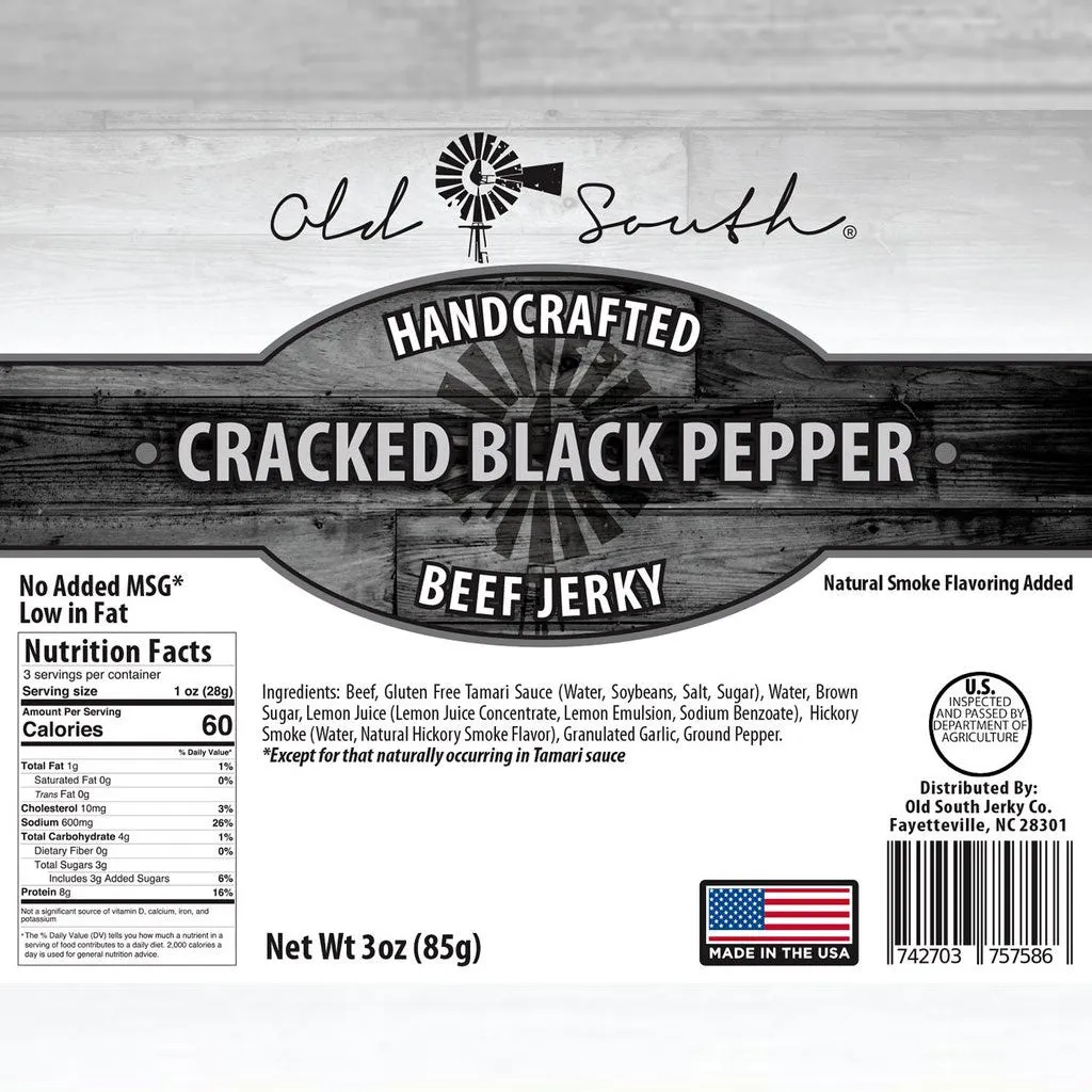 Cracked Black Pepper - Beef Jerky