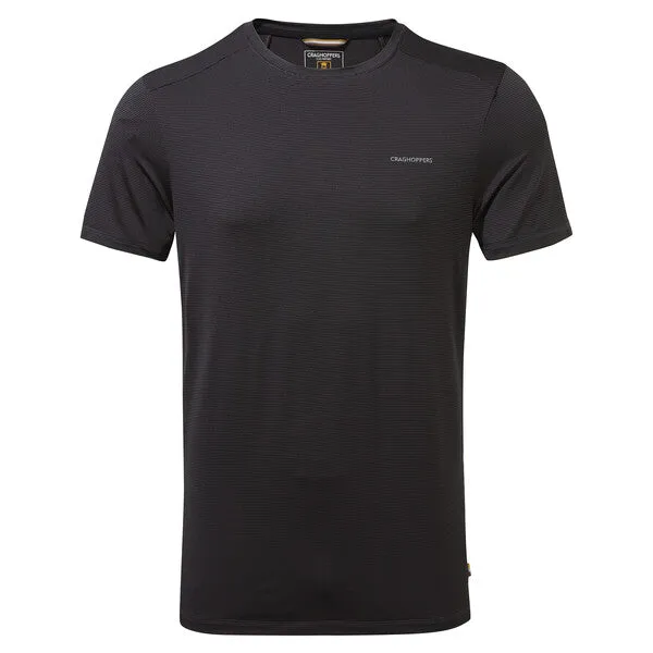 Craghoppers Men's Atmos Short Sleeved T-Shirt Black Pepper