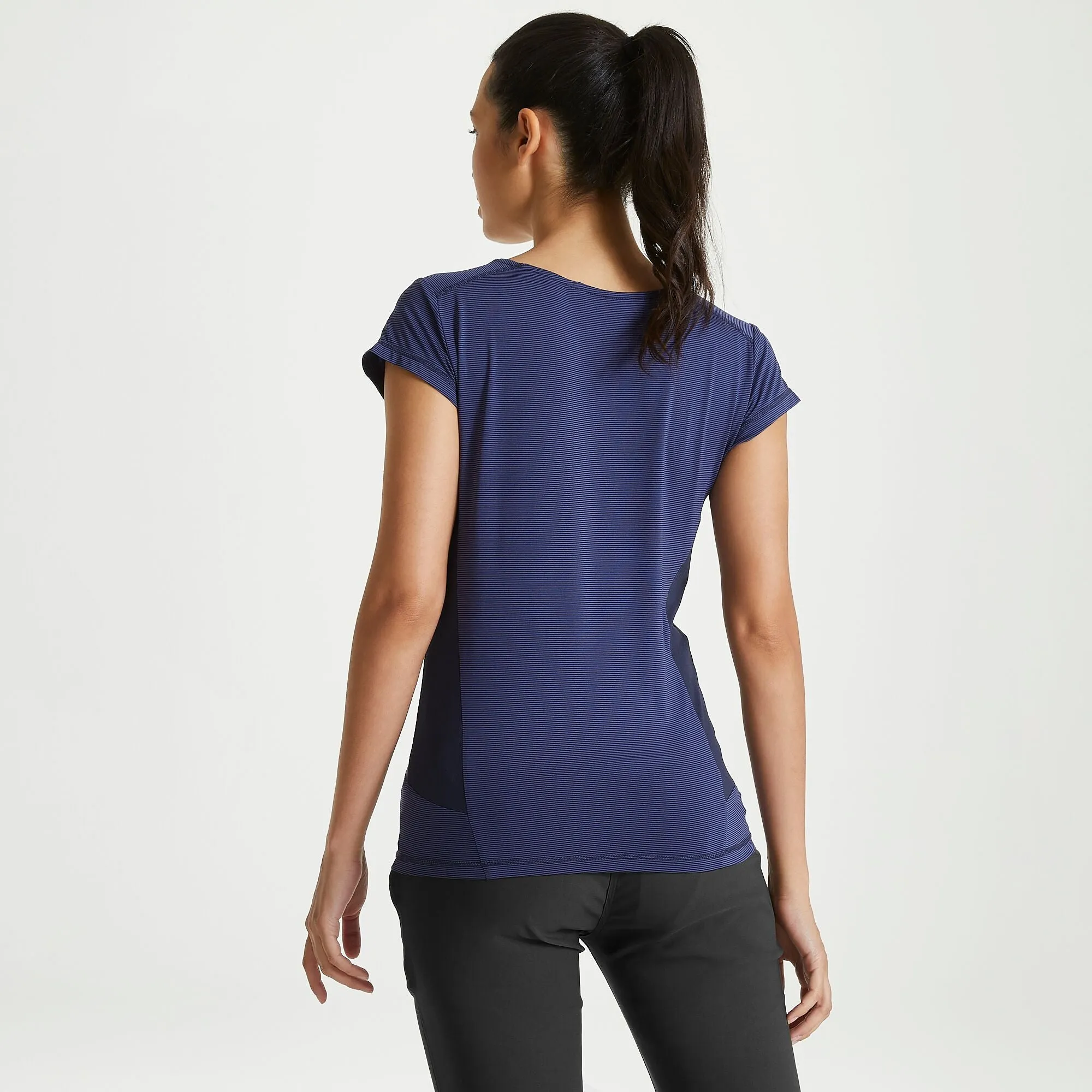 Craghoppers Women's Atmos Short Sleeve T-Shirt Blue Navy CWT261