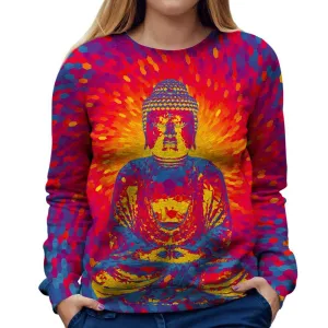 Crystal Buddha Womens Sweatshirt